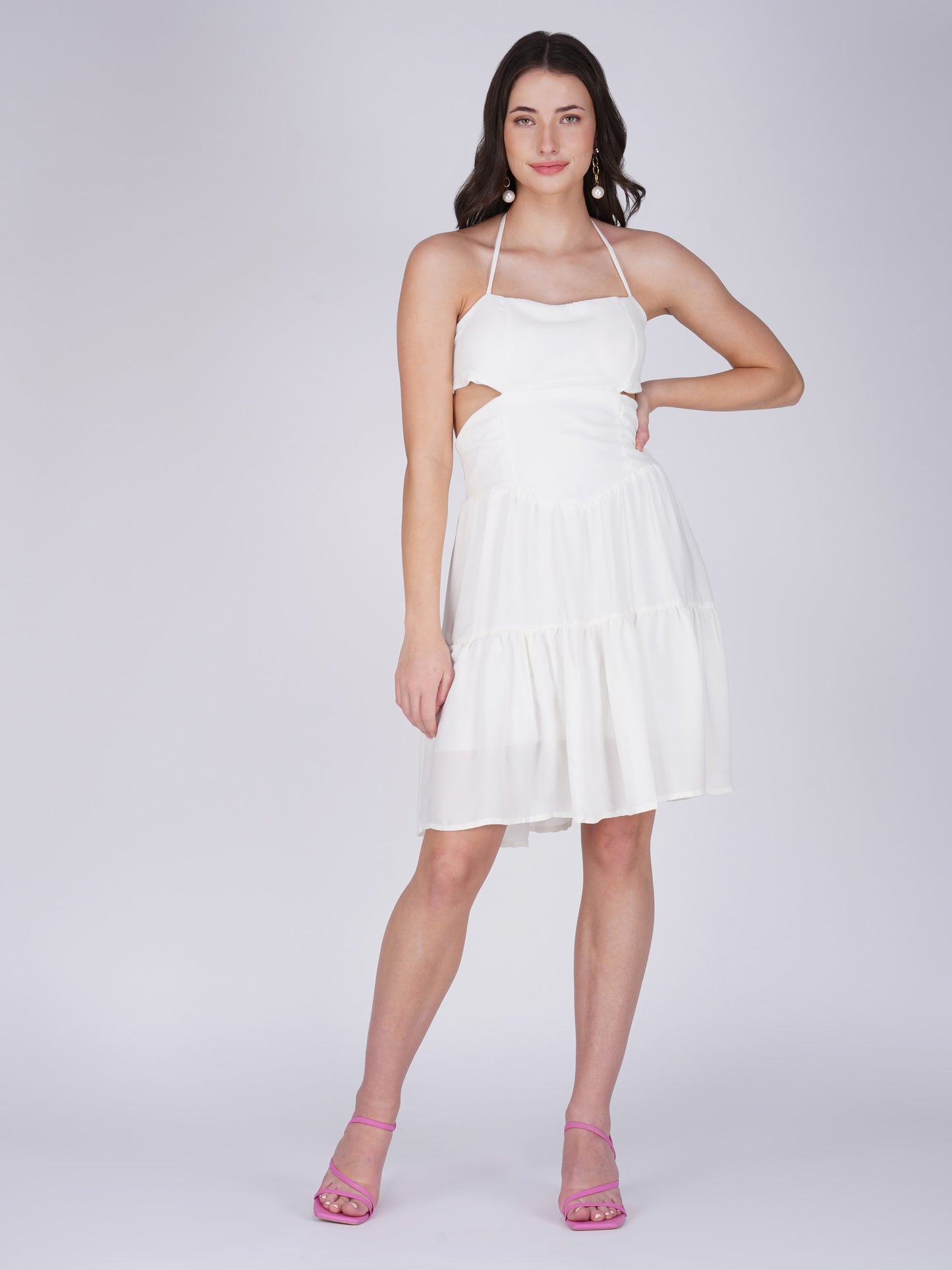 Summer White Short Dress