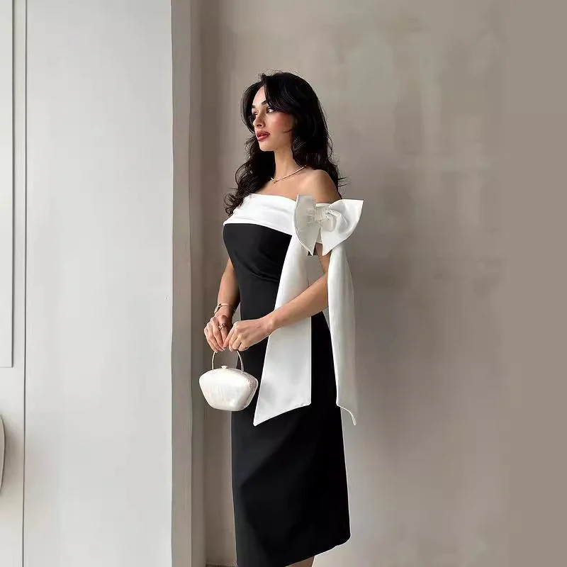 Victory Black Midi Dress