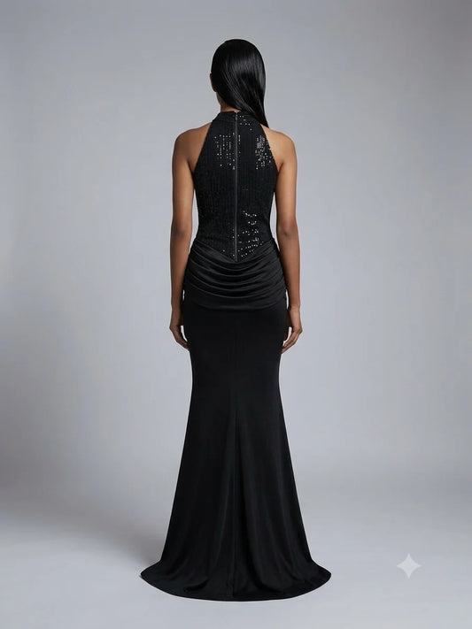 Laavira Aurelia Sequin Maxi Dress