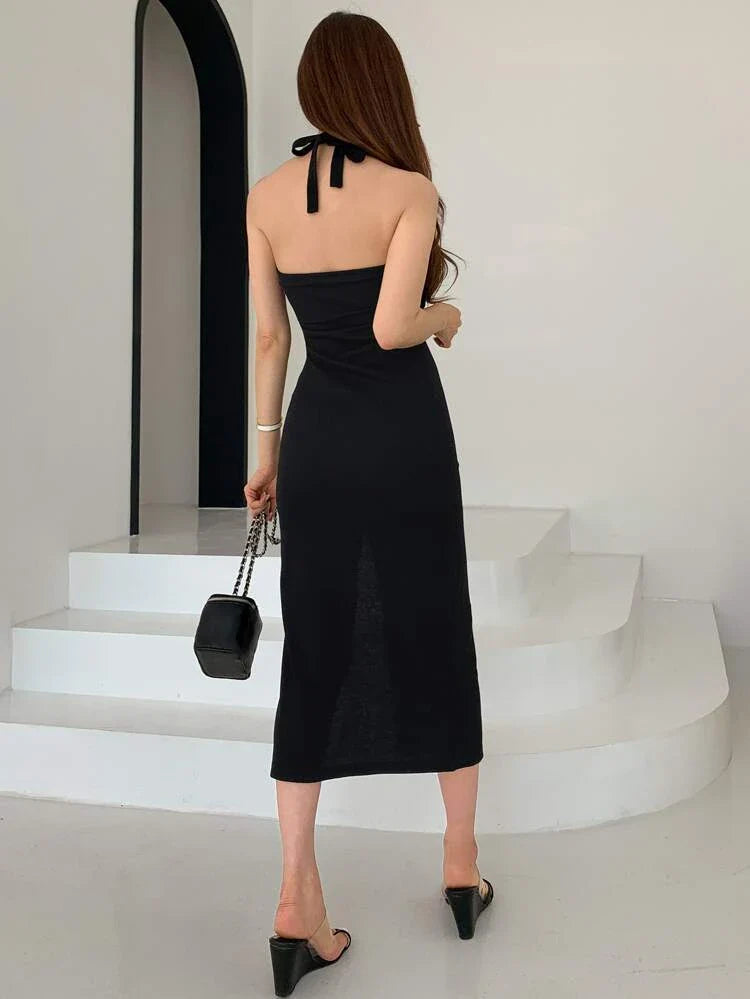 stylish one piece dress-Laavira