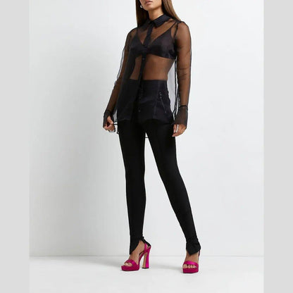 Satin bustier with tissue oversize shirt.0.2 - Laavira