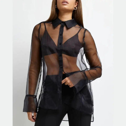 Satin bustier with tissue oversize shirt.0.2 - Laavira