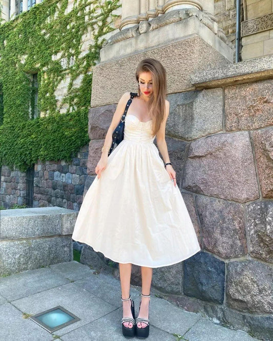 Flared Corset Dress - Laavira