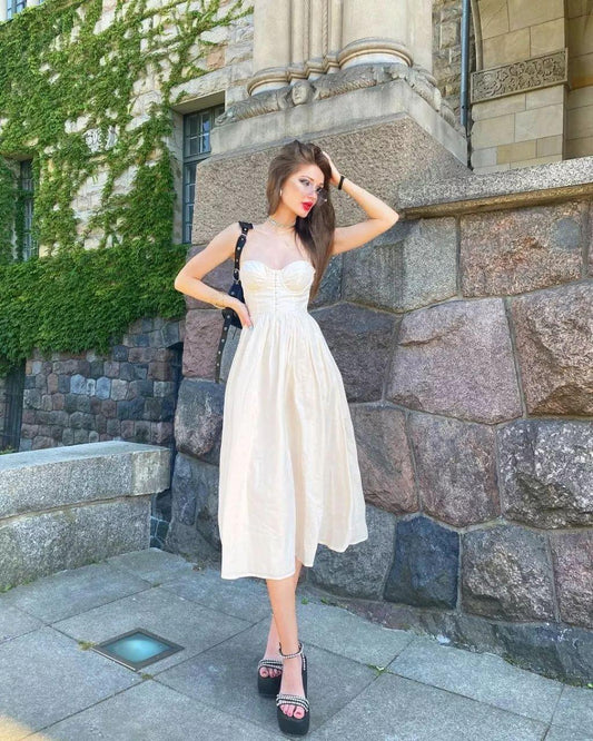 Flared Corset Dress - Laavira