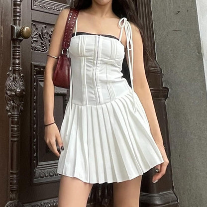 Tennis White Short Dress