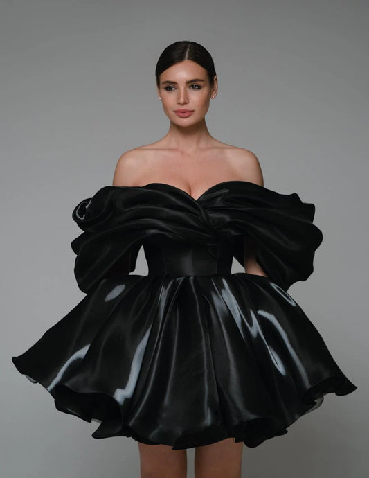 Larvik Black Short Dress