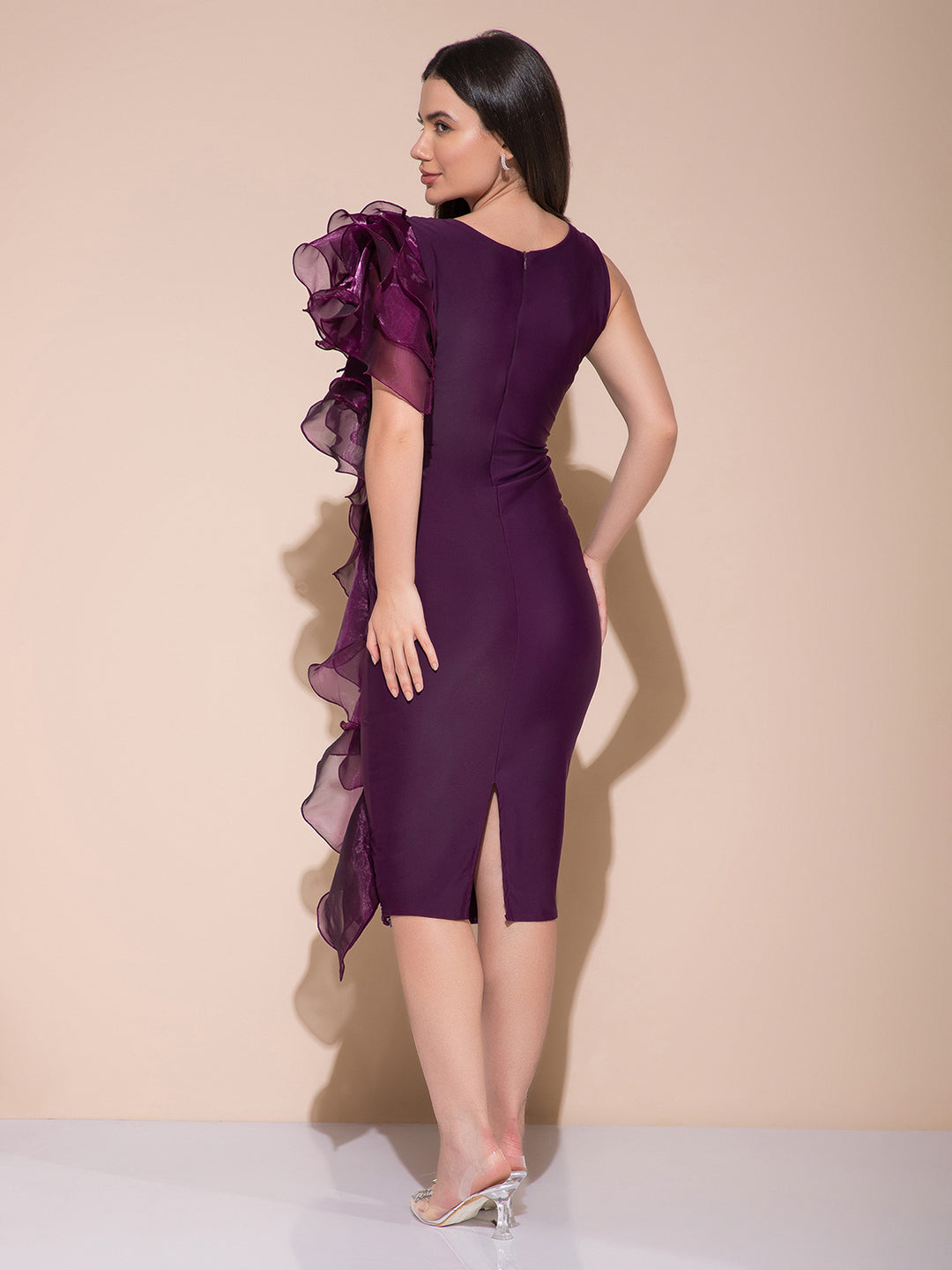 Faze Wine Midi Dress