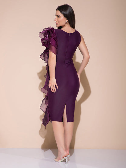 Faze Wine Midi Dress