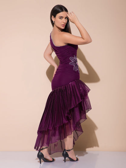 Irish Wine Long Dress