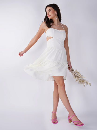 Summer White Short Dress