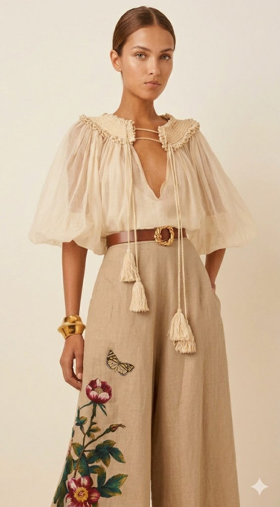 Laavira Elite Print Linen Co-ord