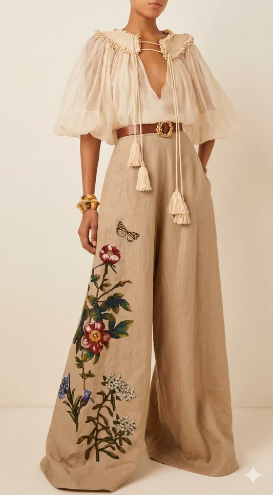 Laavira Elite Print Linen Co-ord