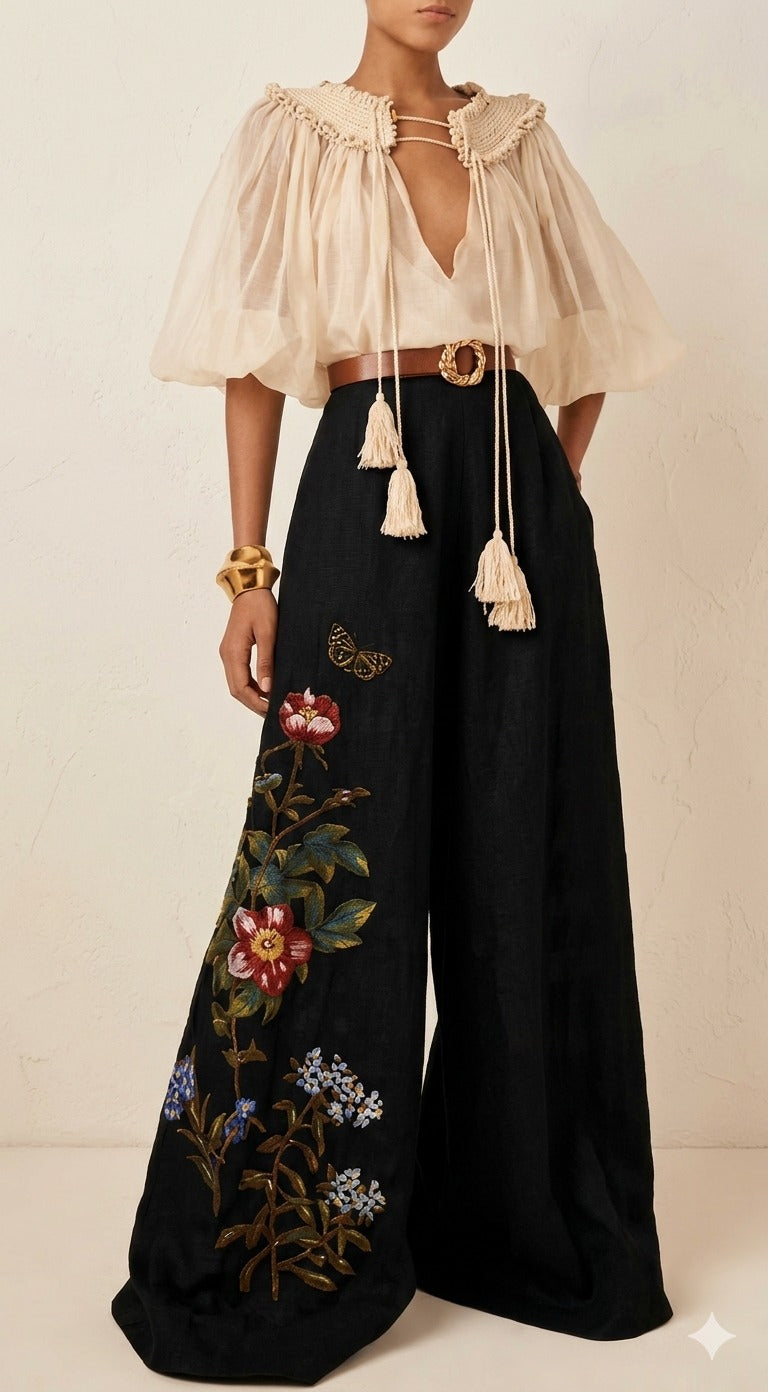 Laavira Elite Print Linen Co-ord