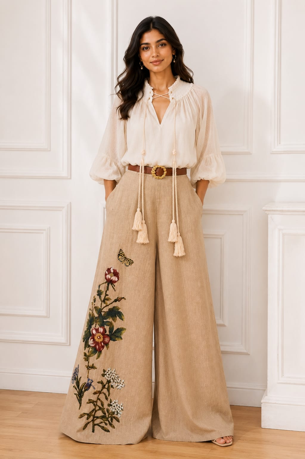 Laavira Elite Print Linen Co-ord
