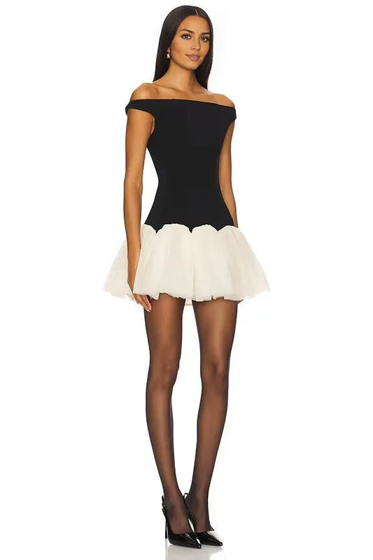 Opera Frill Short Dress