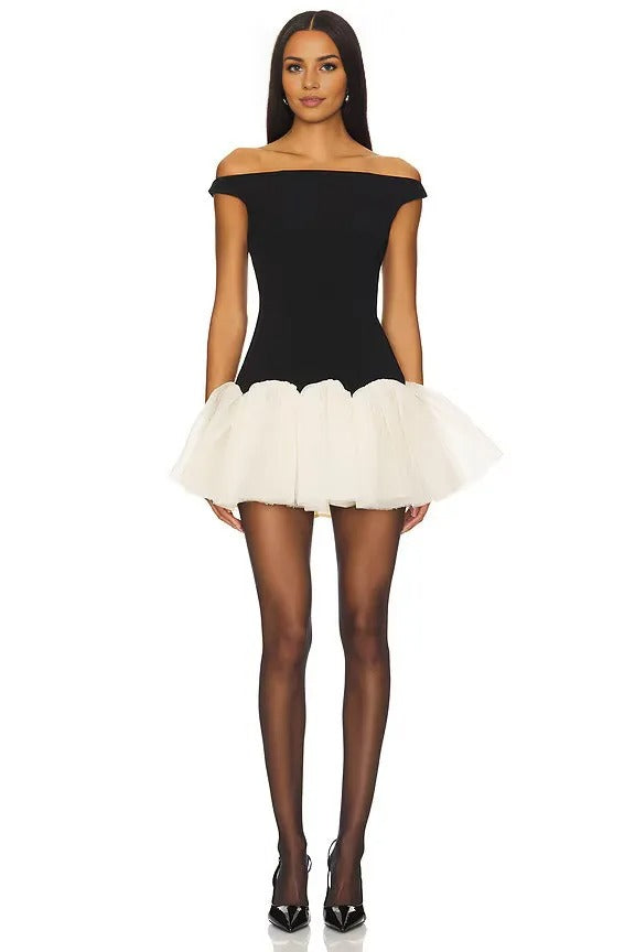 Opera Frill Short Dress