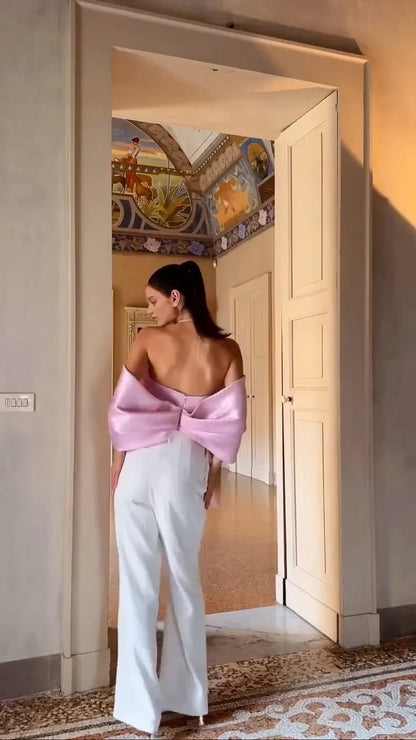 Satin pink top