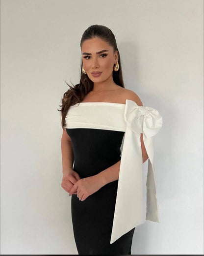 Victory Black Midi Dress