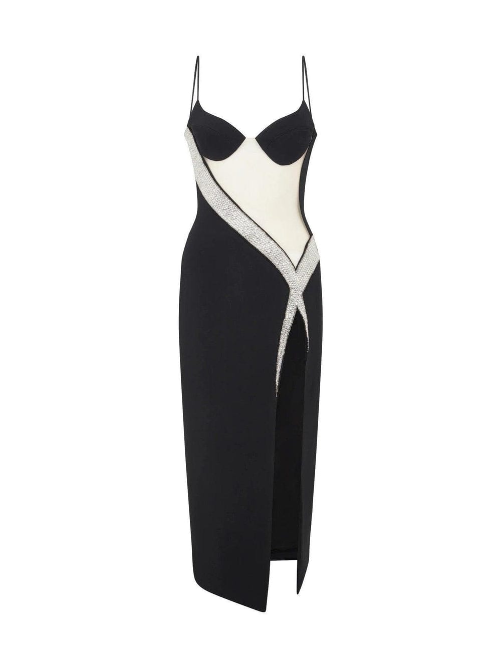 ALYA SHEER MIDI DRESS