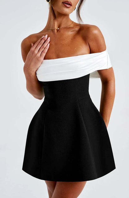 Back Bow Short Dress