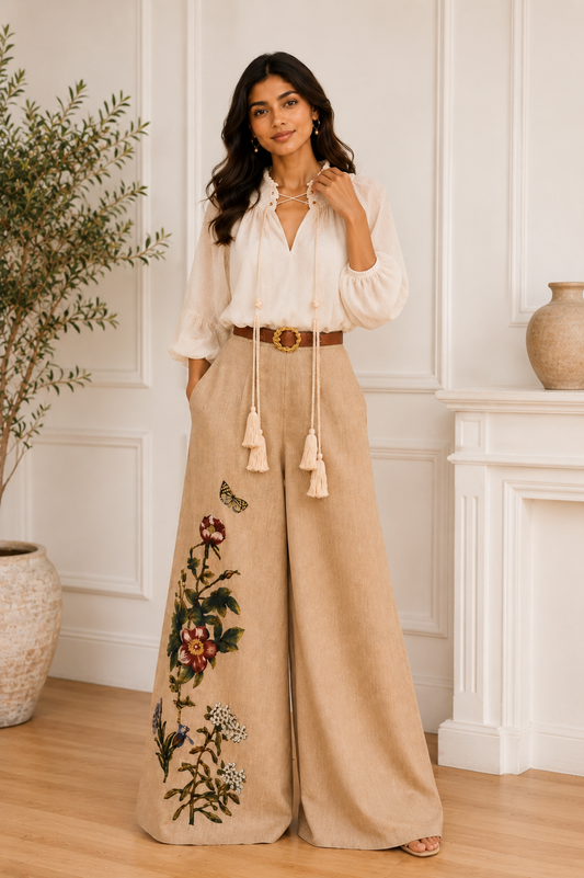 Laavira Elite Print Linen Co-ord