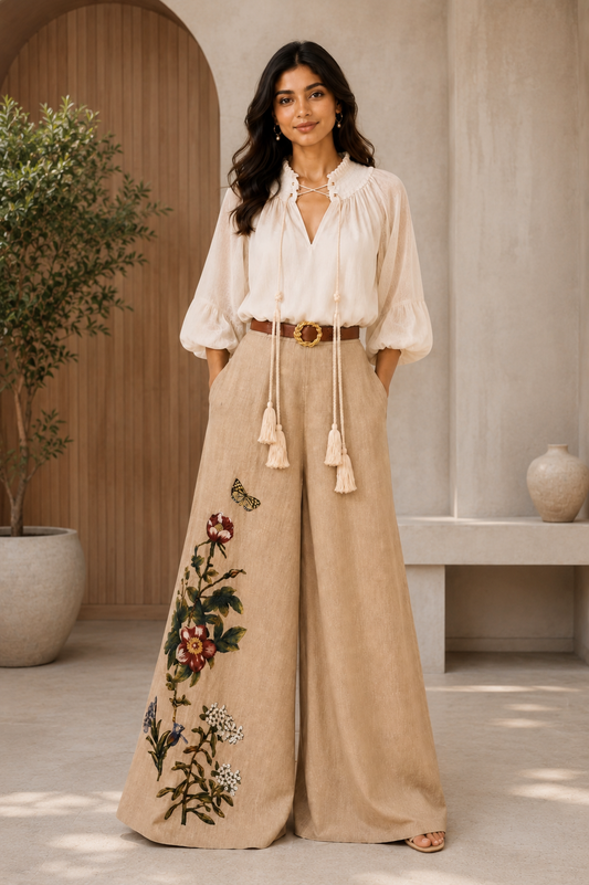 Laavira Elite Print Linen Co-ord