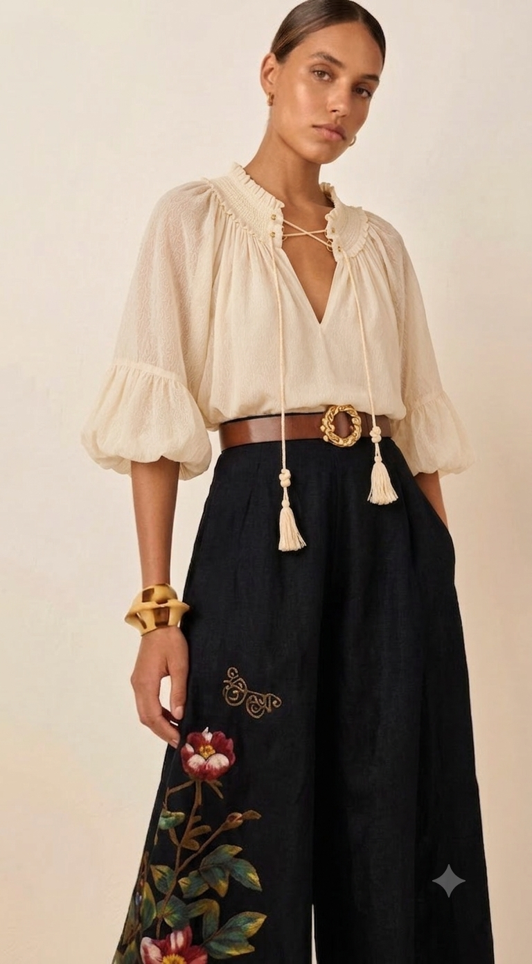 Laavira Elite Print Linen Co-ord