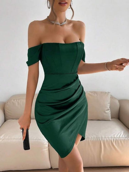 Zinia Drape Dress