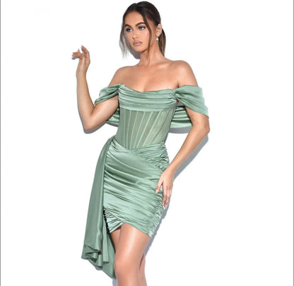 Curio Drape Dress
