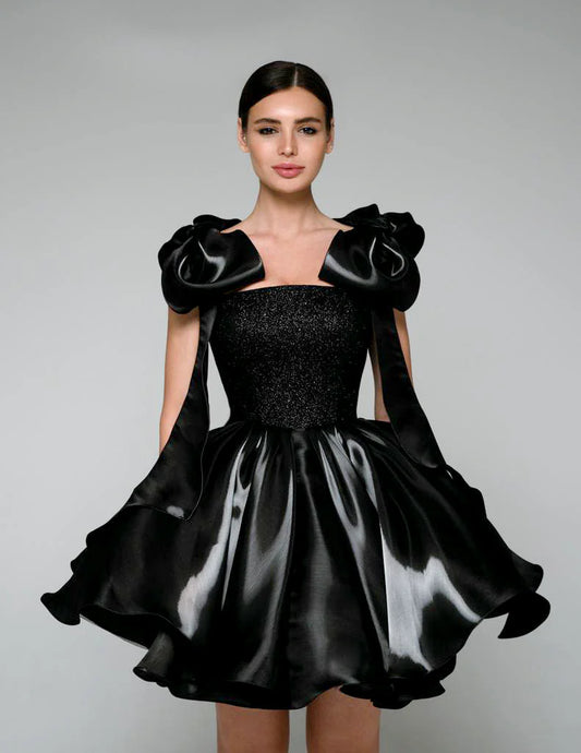 Larvik Bow Short Dress
