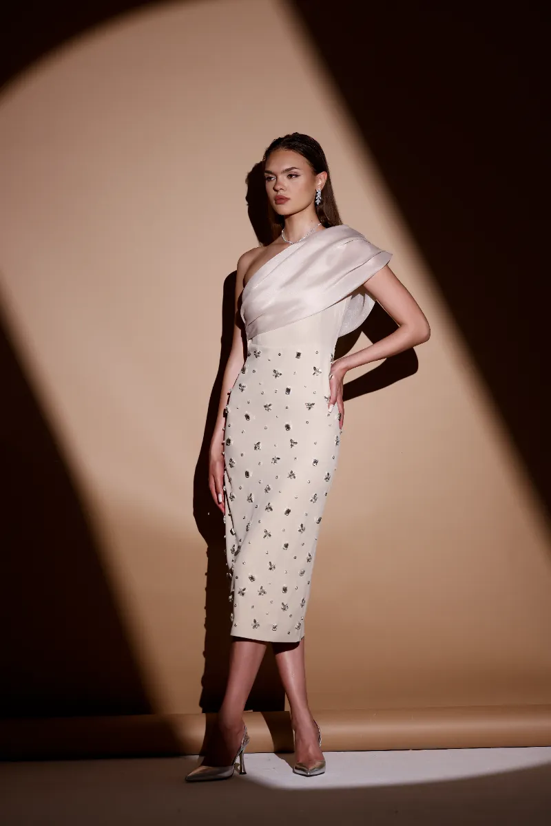 Leora Luxe Maxi Stone Dress