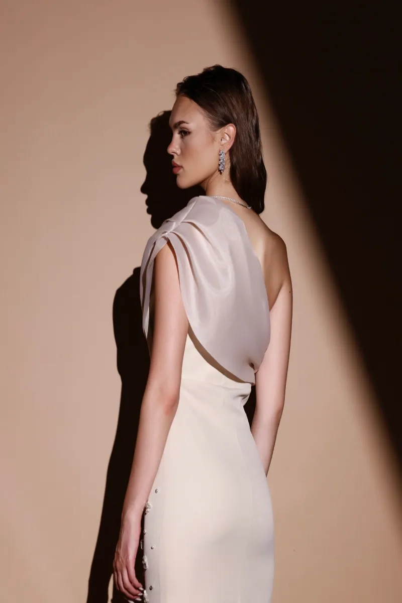 Leora Luxe Maxi Stone Dress