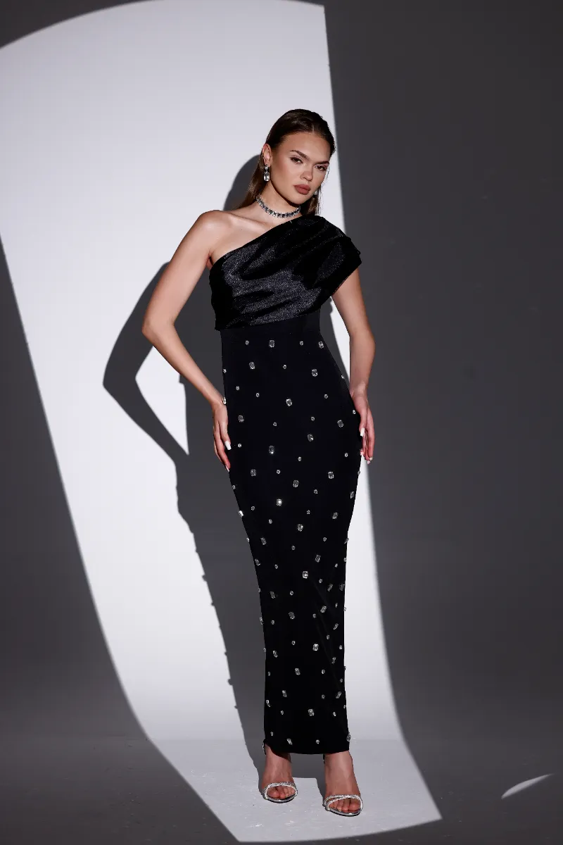 Leora Luxe Maxi Stone Dress