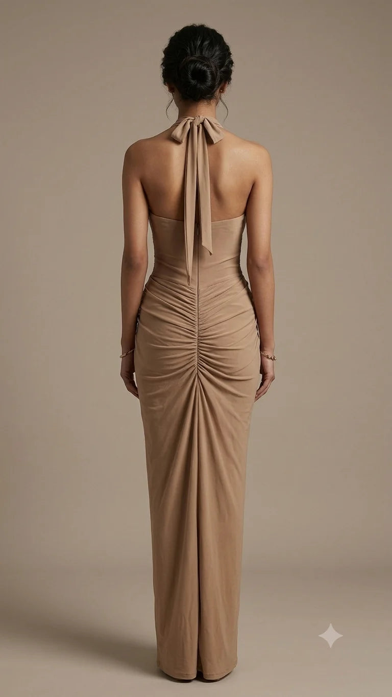 Laavira Lira Halter Maxi Dress