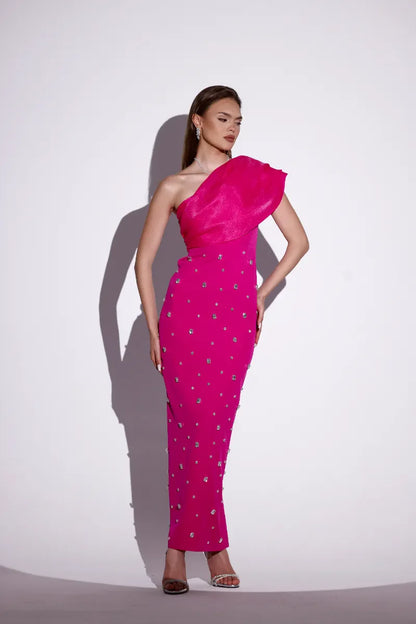 Leora Luxe Maxi Stone Dress