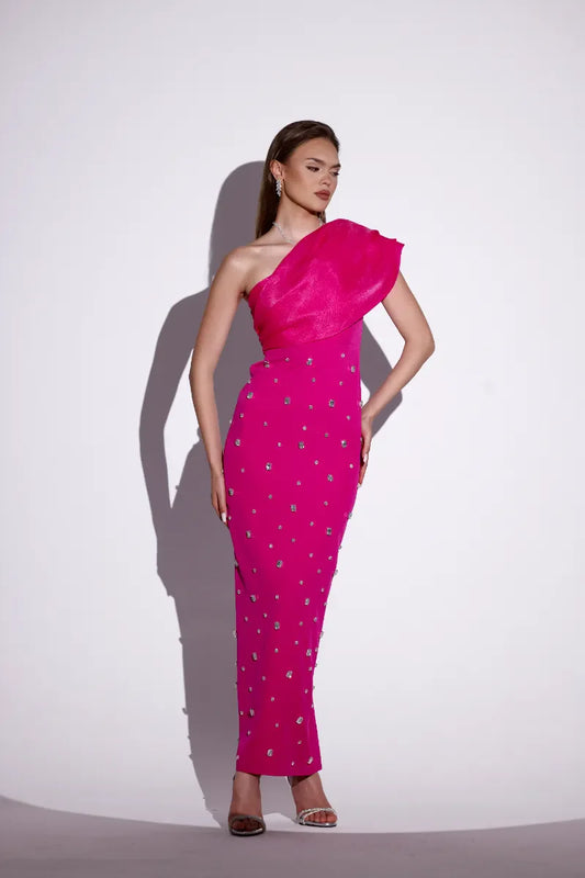 Leora Luxe Maxi Stone Dress