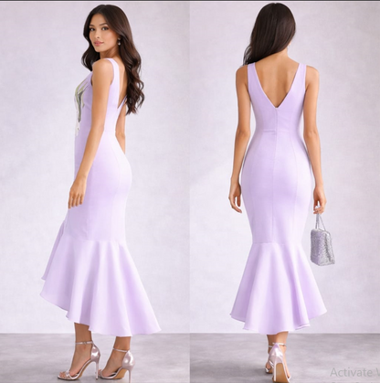Lily Lilac Midi Dress