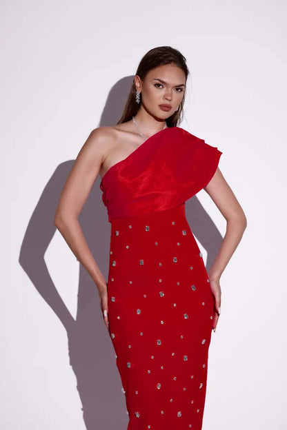 Leora Luxe Maxi Stone Dress