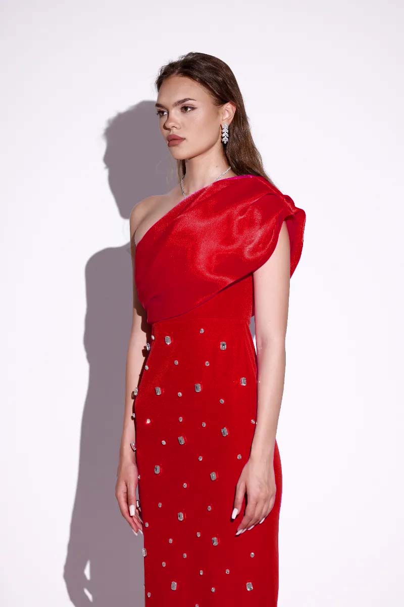 Leora Luxe Maxi Stone Dress