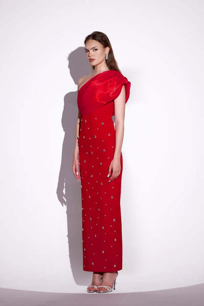 Leora Luxe Maxi Stone Dress