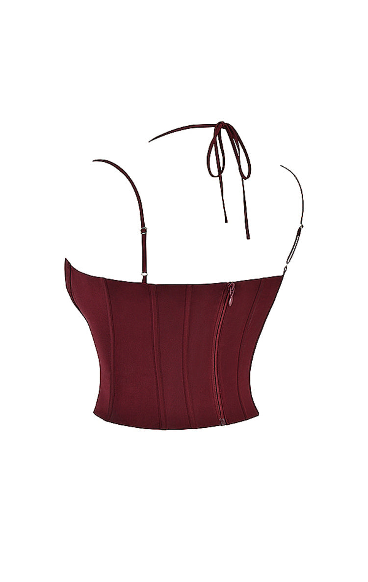 Brown summer top-Laavira