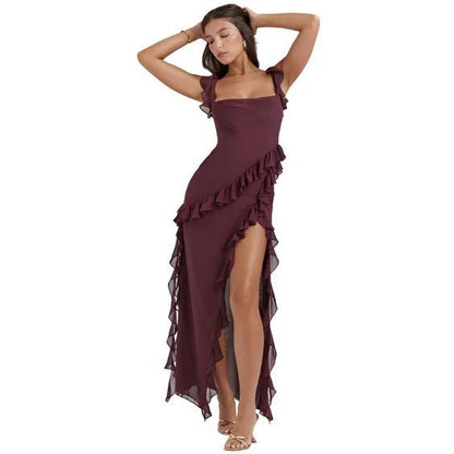 Tinis Brown Long Dress